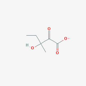 molecular formula C6H9O4- B1247703 3-羟基-3-甲基-2-氧代戊酸 