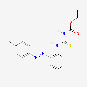 ethyl ({4-methyl-2-[(E)-(4-methylphenyl)diazenyl]phenyl}carbamothioyl)carbamate