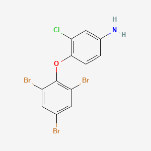 molecular formula C12H7Br3ClNO B12477081 3-Chloro-4-(2,4,6-tribromophenoxy)aniline 