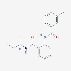 N-(butan-2-yl)-2-{[(3-methylphenyl)carbonyl]amino}benzamide