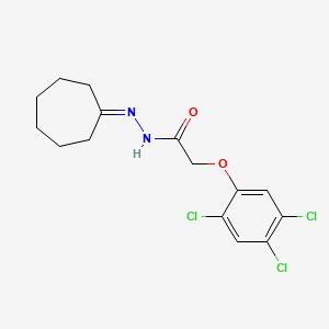 molecular formula C15H17Cl3N2O2 B12477110 N'-cycloheptylidene-2-(2,4,5-trichlorophenoxy)acetohydrazide 