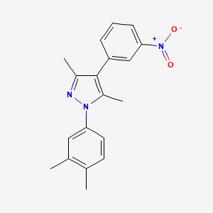 1-(3,4-Dimethylphenyl)-3,5-dimethyl-4-(3-nitrophenyl)pyrazole