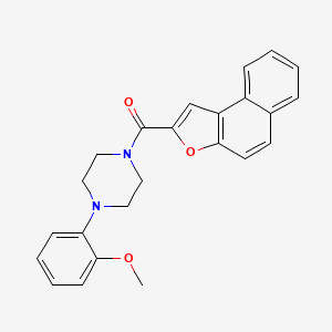 molecular formula C24H22N2O3 B12477127 [4-(2-Methoxyphenyl)piperazin-1-yl](naphtho[2,1-b]furan-2-yl)methanone 