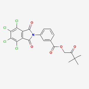 3,3-dimethyl-2-oxobutyl 3-(4,5,6,7-tetrachloro-1,3-dioxo-1,3-dihydro-2H-isoindol-2-yl)benzoate