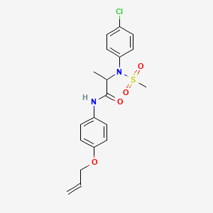 N~2~-(4-chlorophenyl)-N~2~-(methylsulfonyl)-N-[4-(prop-2-en-1-yloxy)phenyl]alaninamide