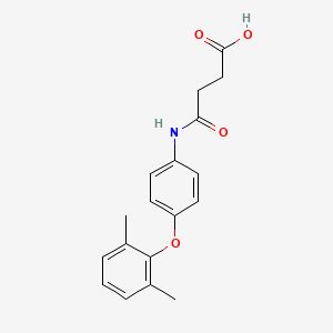 molecular formula C18H19NO4 B12477195 4-{[4-(2,6-Dimethylphenoxy)phenyl]amino}-4-oxobutanoic acid 