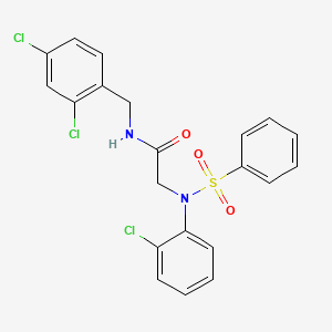 N~2~-(2-chlorophenyl)-N-(2,4-dichlorobenzyl)-N~2~-(phenylsulfonyl)glycinamide