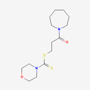 3-(Azepan-1-yl)-3-oxopropyl morpholine-4-carbodithioate