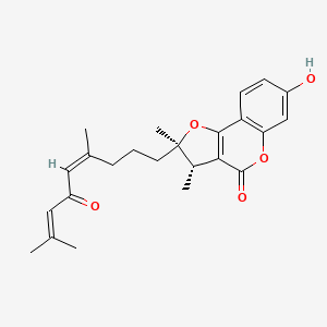 molecular formula C24H28O5 B1247733 Fukanefuromarin C 
