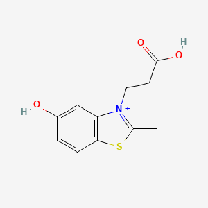 3-(2-Carboxyethyl)-5-hydroxy-2-methyl-1,3-benzothiazol-3-ium