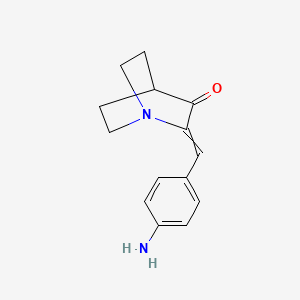 2-[(4-Aminophenyl)methylidene]-1-azabicyclo[2.2.2]octan-3-one