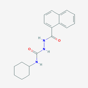 N-cyclohexyl-2-(naphthalen-1-ylcarbonyl)hydrazinecarboxamide