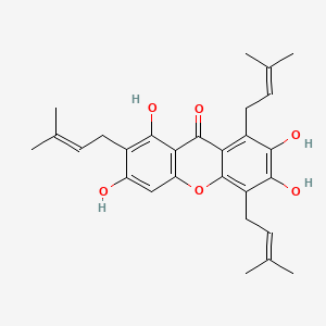 molecular formula C28H32O6 B1247738 嘉果酮 E CAS No. 112649-21-5