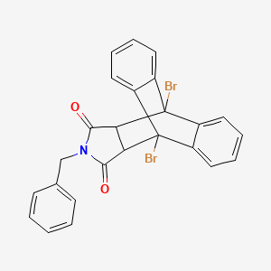 17-Benzyl-1,8-dibromo-17-azapentacyclo[6.6.5.0~2,7~.0~9,14~.0~15,19~]nonadeca-2,4,6,9,11,13-hexaene-16,18-dione (non-preferred name)