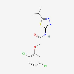 2-(2,5-dichlorophenoxy)-N-[5-(propan-2-yl)-1,3,4-thiadiazol-2-yl]acetamide