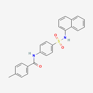 4-methyl-N-[4-(naphthalen-1-ylsulfamoyl)phenyl]benzamide