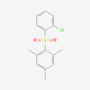 2-[(2-Chlorophenyl)sulfonyl]-1,3,5-trimethylbenzene