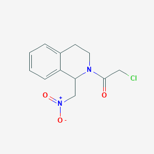 2-chloro-1-[1-(nitromethyl)-3,4-dihydro-1H-isoquinolin-2-yl]ethanone