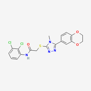 N-(2,3-dichlorophenyl)-2-{[5-(2,3-dihydro-1,4-benzodioxin-6-yl)-4-methyl-4H-1,2,4-triazol-3-yl]sulfanyl}acetamide