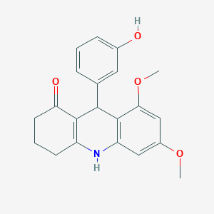 9-(3-hydroxyphenyl)-6,8-dimethoxy-3,4,9,10-tetrahydroacridin-1(2H)-one