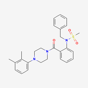 N-benzyl-N-(2-{[4-(2,3-dimethylphenyl)piperazin-1-yl]carbonyl}phenyl)methanesulfonamide