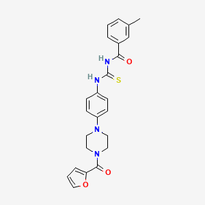 N-({4-[4-(furan-2-ylcarbonyl)piperazin-1-yl]phenyl}carbamothioyl)-3-methylbenzamide