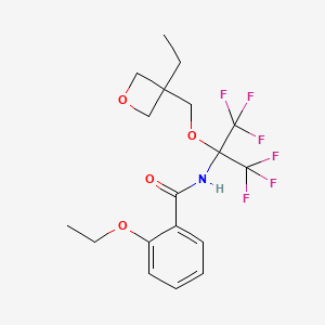 2-ethoxy-N-{2-[(3-ethyloxetan-3-yl)methoxy]-1,1,1,3,3,3-hexafluoropropan-2-yl}benzamide