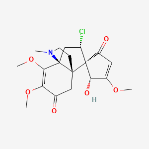 molecular formula C19H24ClNO6 B1247758 达乌里木素 