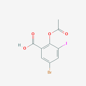 2-(Acetyloxy)-5-bromo-3-iodobenzoic acid