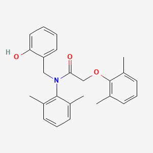 molecular formula C25H27NO3 B12477626 2-(2,6-dimethylphenoxy)-N-(2,6-dimethylphenyl)-N-(2-hydroxybenzyl)acetamide 