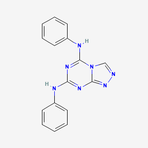 N,N'-diphenyl[1,2,4]triazolo[4,3-a][1,3,5]triazine-5,7-diamine