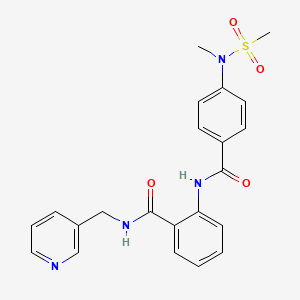 2-[({4-[methyl(methylsulfonyl)amino]phenyl}carbonyl)amino]-N-(pyridin-3-ylmethyl)benzamide