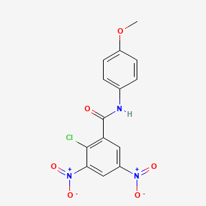 2-chloro-N-(4-methoxyphenyl)-3,5-dinitrobenzamide