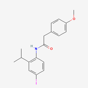 N-[4-iodo-2-(propan-2-yl)phenyl]-2-(4-methoxyphenyl)acetamide