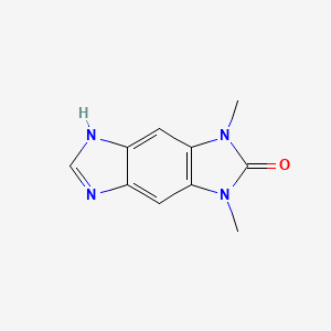 molecular formula C10H10N4O B12477728 1,3-dimethyl-3,5-dihydroimidazo[4,5-f]benzimidazol-2(1H)-one 