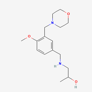 1-{[4-Methoxy-3-(morpholin-4-ylmethyl)benzyl]amino}propan-2-ol