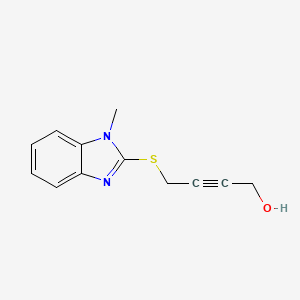 4-[(1-methyl-1H-benzimidazol-2-yl)sulfanyl]but-2-yn-1-ol