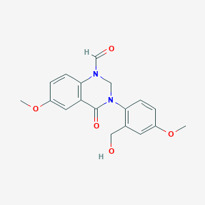 molecular formula C18H18N2O5 B1247775 Dictyoquinazol C 