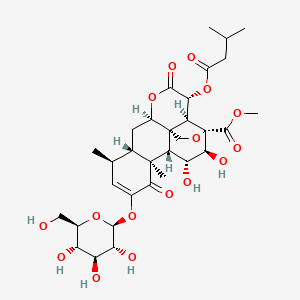 molecular formula C32H44O16 B1247777 爪哇苦苷 B 