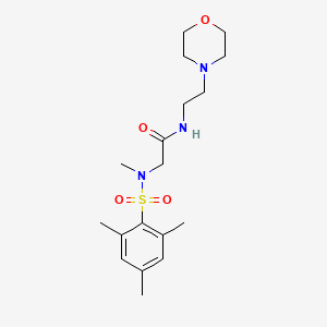 2-[Methyl-(2,4,6-trimethyl-benzenesulfonyl)-amino]-N-(2-morpholin-4-yl-ethyl)-acetamide