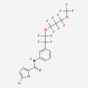 5-bromo-N-(3-{1,1,2,2-tetrafluoro-2-[1,1,2,2,3,3-hexafluoro-3-(trifluoromethoxy)propoxy]ethyl}phenyl)furan-2-carboxamide