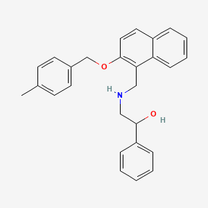 2-[({2-[(4-Methylbenzyl)oxy]naphthalen-1-yl}methyl)amino]-1-phenylethanol