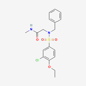 N~2~-benzyl-N~2~-[(3-chloro-4-ethoxyphenyl)sulfonyl]-N-methylglycinamide