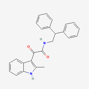 molecular formula C25H22N2O2 B12477811 N-(2,2-diphenylethyl)-2-(2-methyl-1H-indol-3-yl)-2-oxoacetamide 