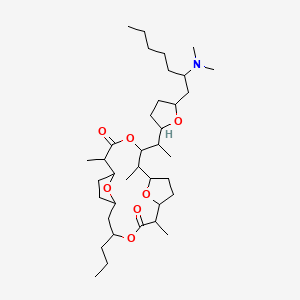 5-[1-[5-[2-(Dimethylamino)heptyl]oxolan-2-yl]ethyl]-2,6,11-trimethyl-14-propyl-4,13,19,20-tetraoxatricyclo[14.2.1.17,10]icosane-3,12-dione