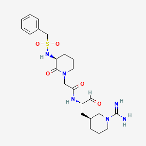 2-{(3s)-3-[(Benzylsulfonyl)amino]-2-Oxopiperidin-1-Yl}-N-{(2s)-1-[(3s)-1-Carbamimidoylpiperidin-3-Yl]-3-Oxopropan-2-Yl}acetamide