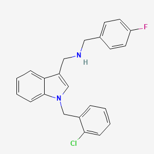 1-[1-(2-chlorobenzyl)-1H-indol-3-yl]-N-(4-fluorobenzyl)methanamine