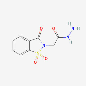 2-(1,1-dioxido-3-oxo-1,2-benzothiazol-2(3H)-yl)acetohydrazide