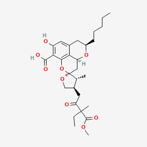 molecular formula C29H40O9 B1247789 Berkelic acid 