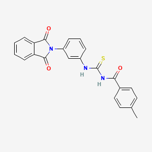 N-{[3-(1,3-dioxo-1,3-dihydro-2H-isoindol-2-yl)phenyl]carbamothioyl}-4-methylbenzamide